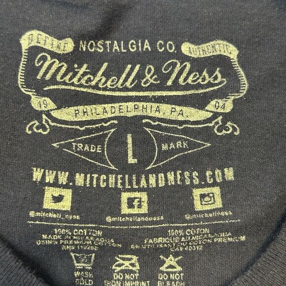 Mitchell Ness Allen Iverson Large Black T Shirt Slam Magazine 76ers Whos Afraid - Picture 4 of 7